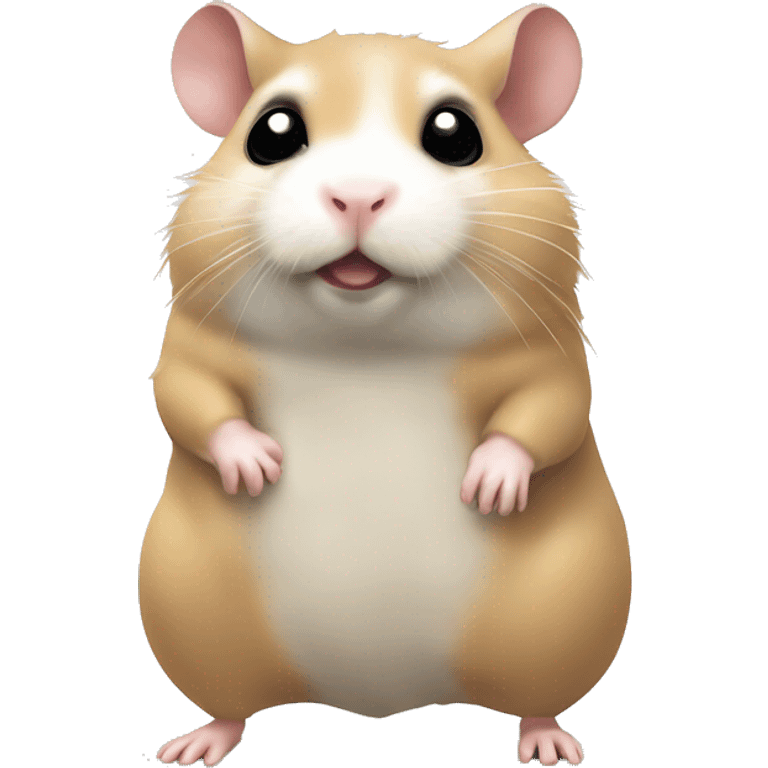 freehand drawed hamster-superheto comics style emoji