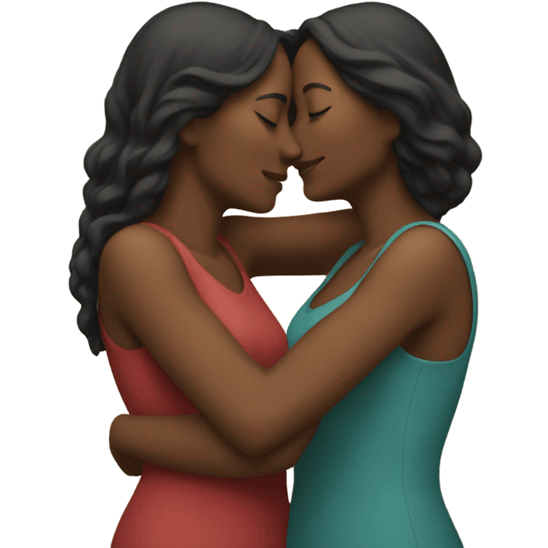 two women kissing emoji