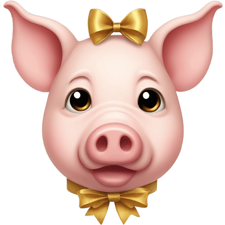 Pig With bow emoji