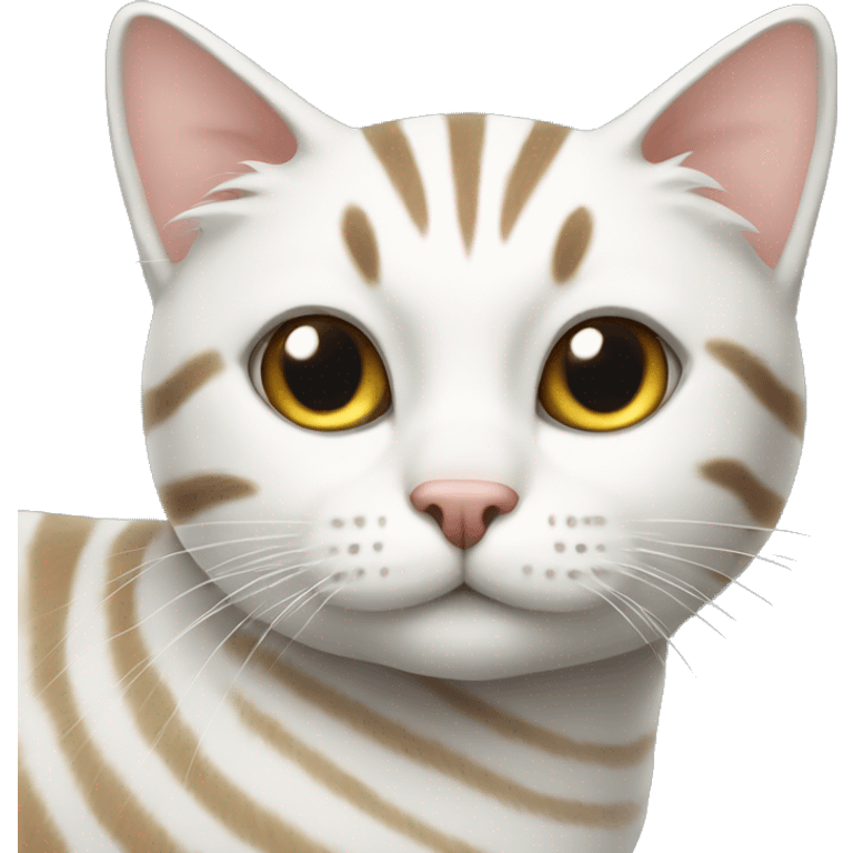 white striped cat emoji