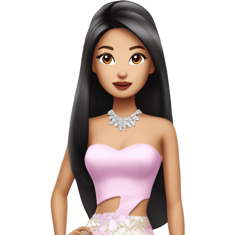 glamorous asian barbie  emoji