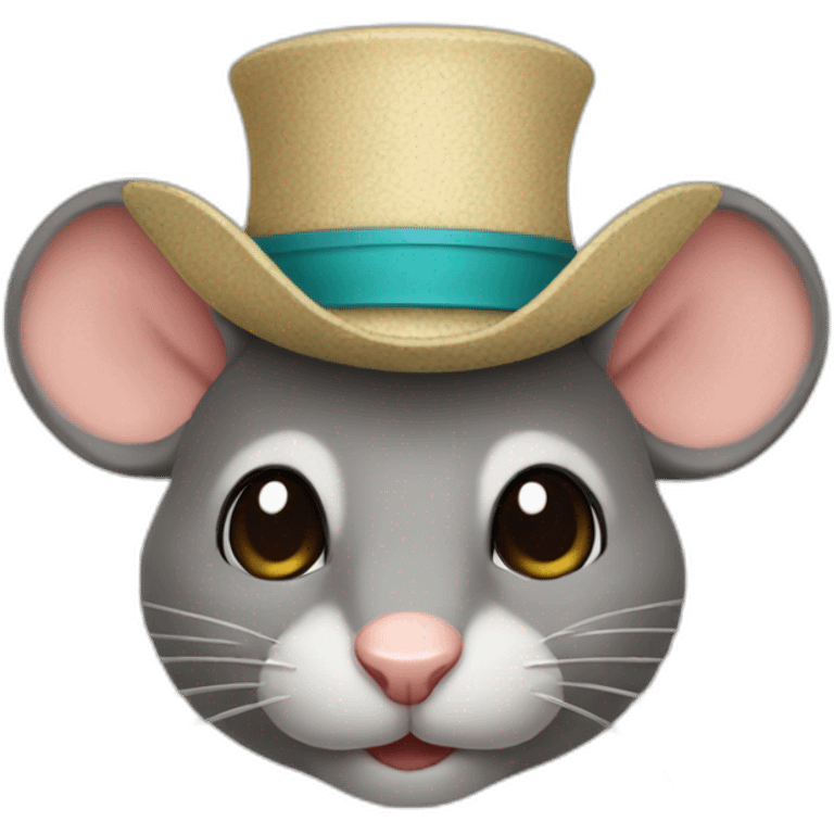 Mouse in a hat emoji