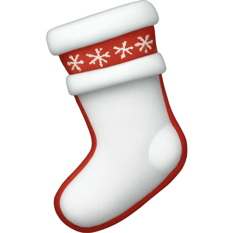  White Christmas Sock emoji