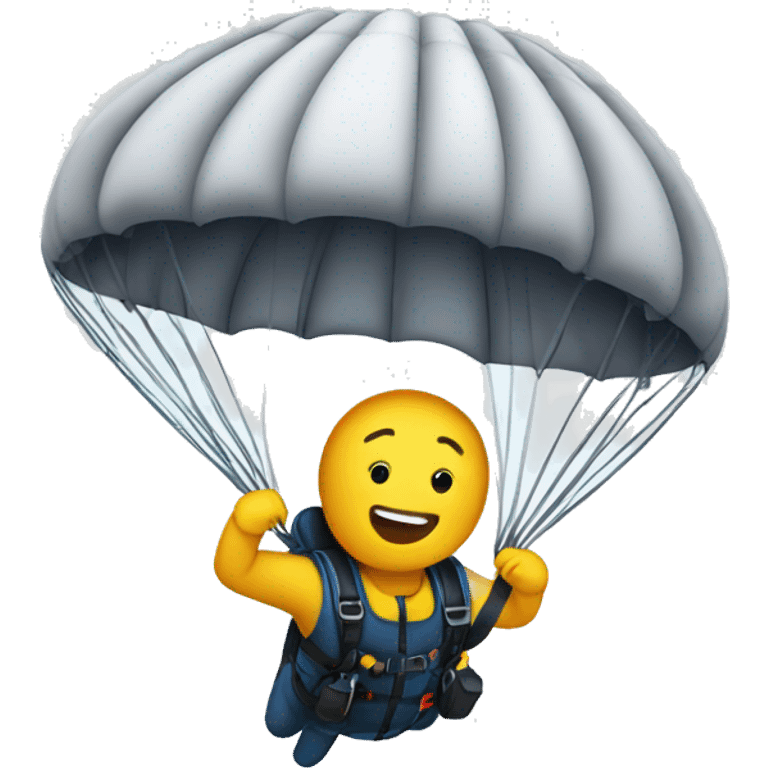 Parachuting  emoji