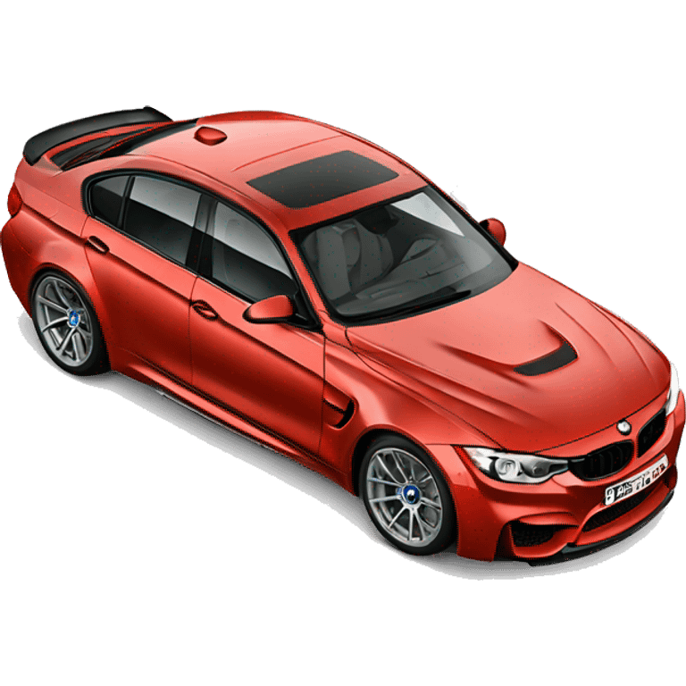 RED f80 BMW M3 front view emoji