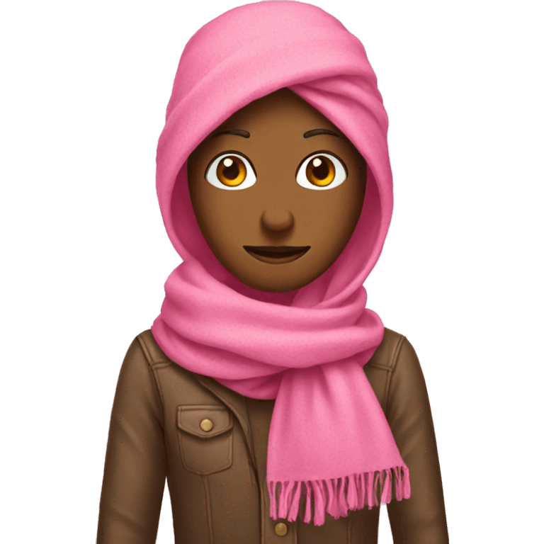 Pink scarf emoji