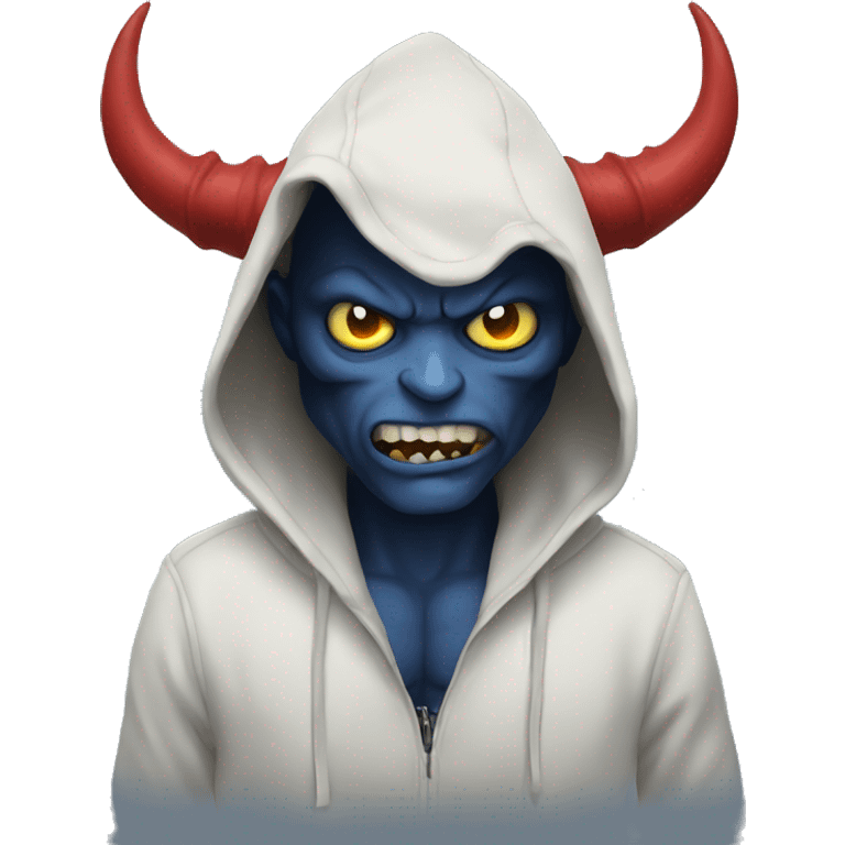 demon in hoodie emoji