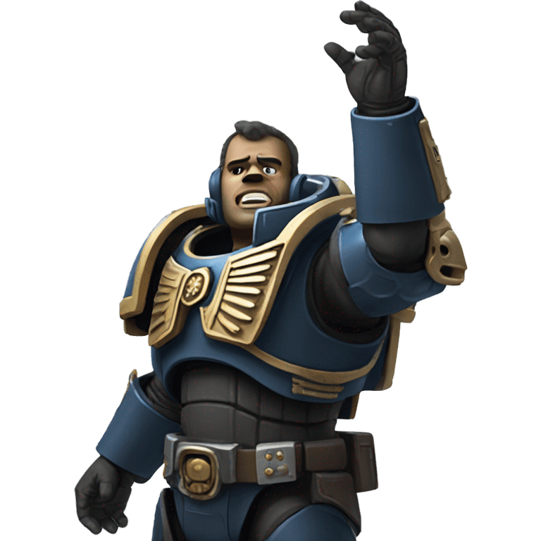 space marine raised hands emoji