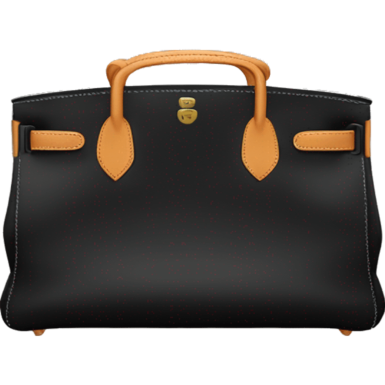 black hermes birkin bag emoji