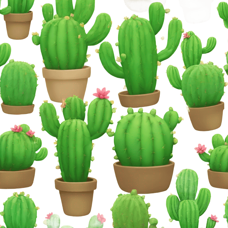 Cactus arc en ciel  emoji