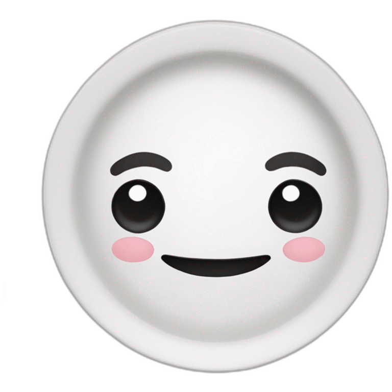 Chat dans une assiette emoji