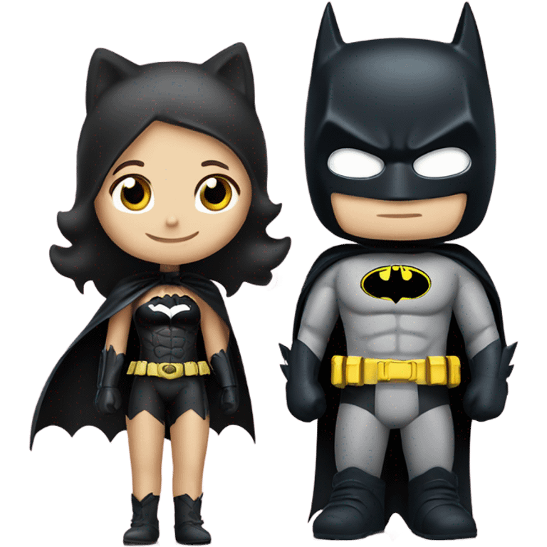 Batman and hello kitty emoji