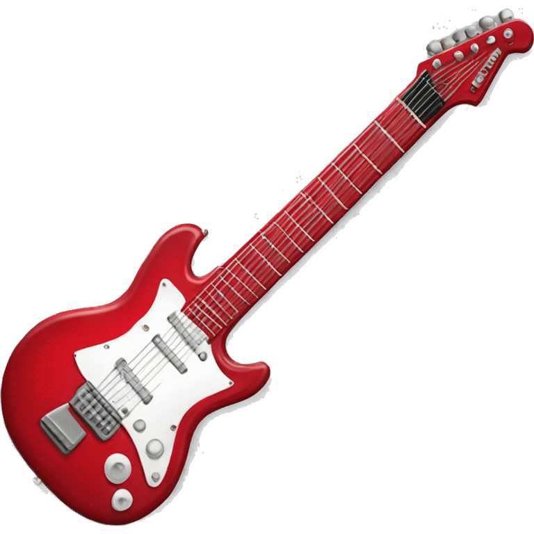 Red electric guitar emoji