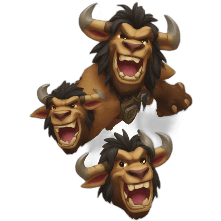 warcraft tauren laugh emoji