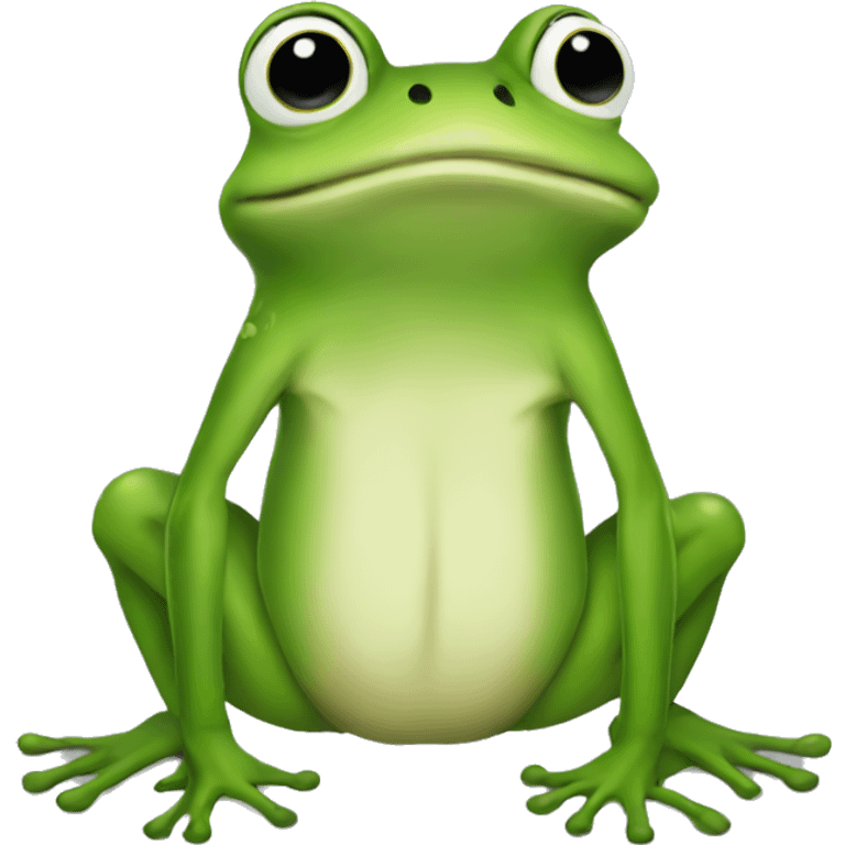 Frog-frog from the back emoji