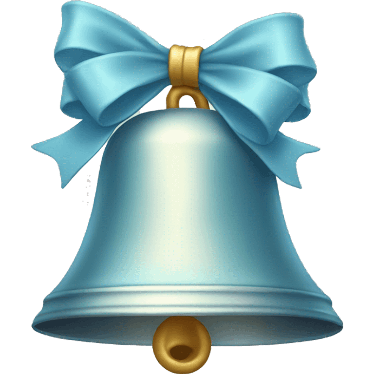 bell with light blue bow emoji