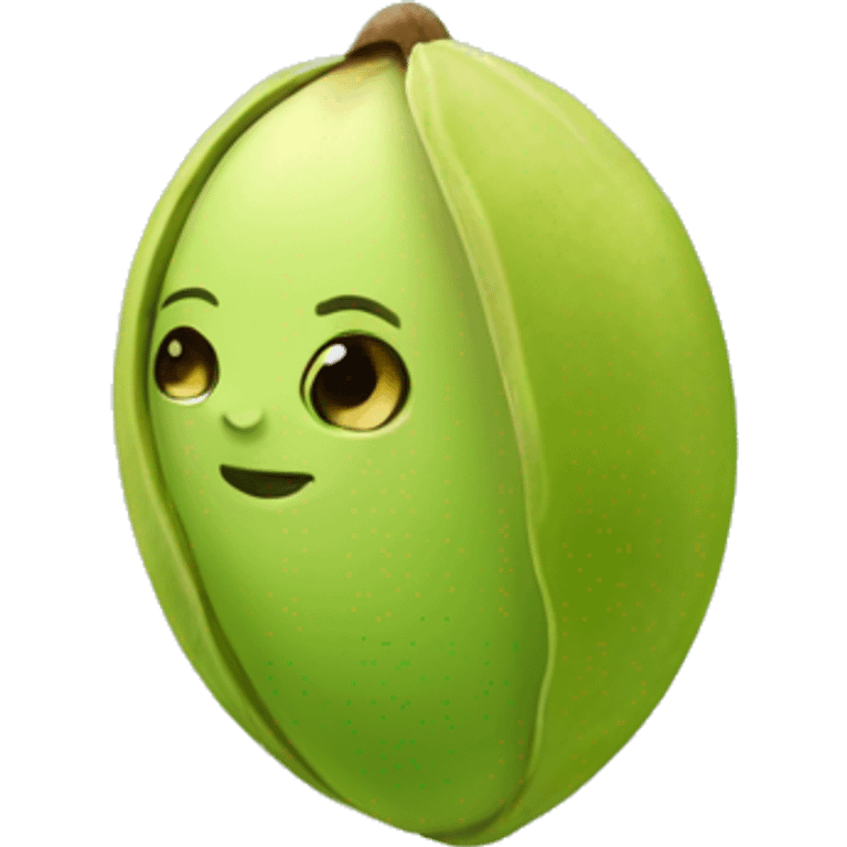 Cute pistachio  emoji