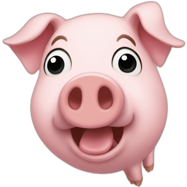 inside up pig emoji