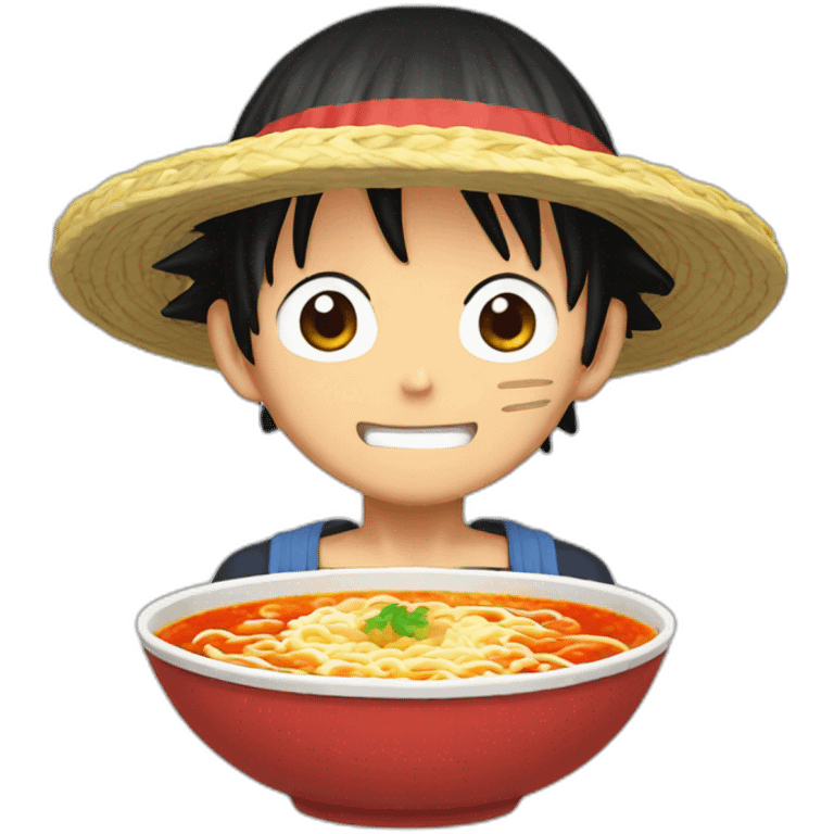 luffy ramen emoji