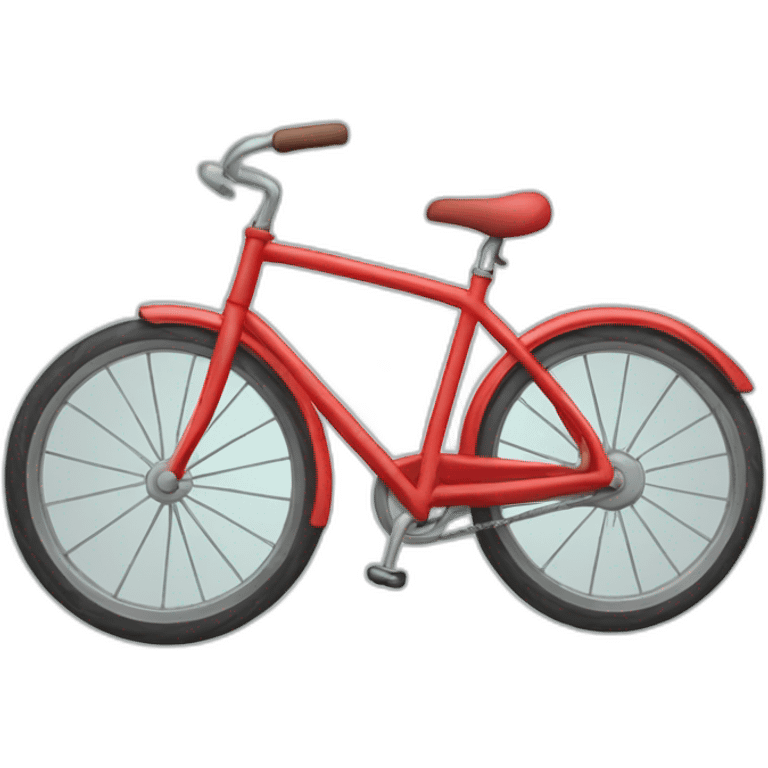 red bike wheeling emoji