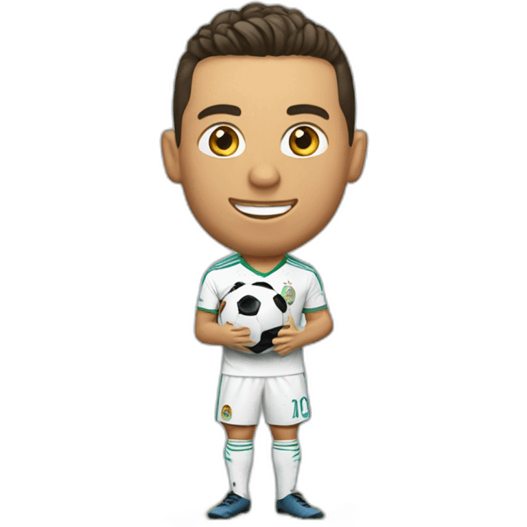 Ronaldo avec la coupe du monde emoji