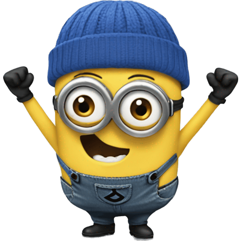 minion cheering change for change emoji