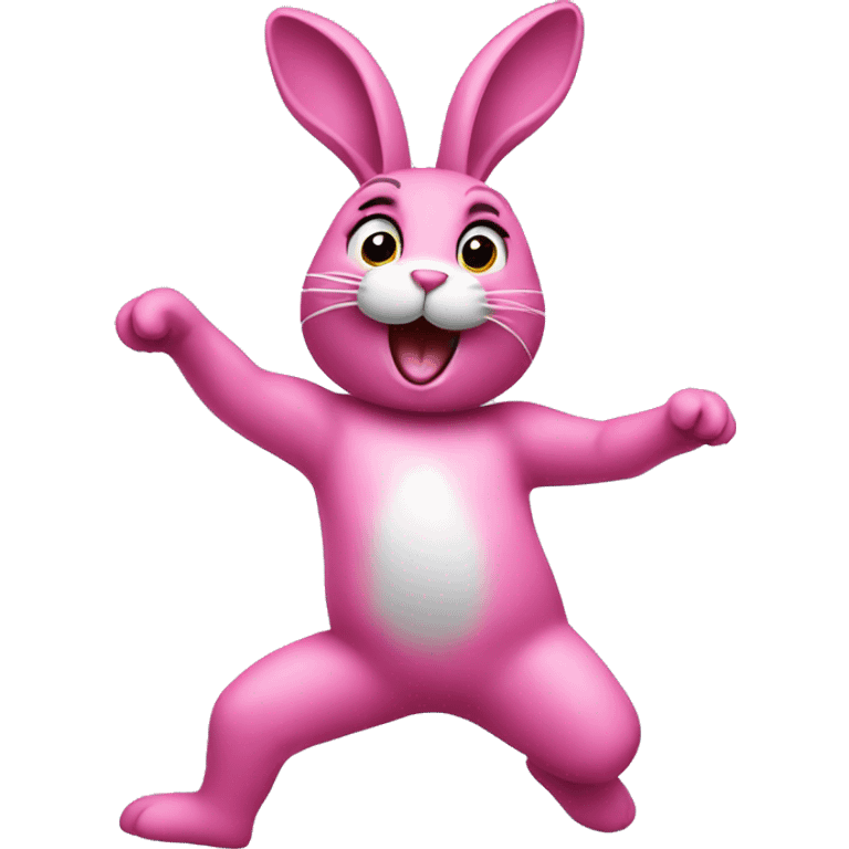 pink bunny dancing emoji