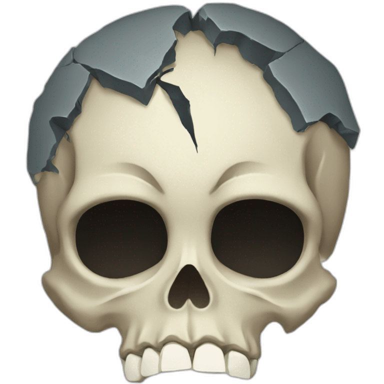 broken skull emoji