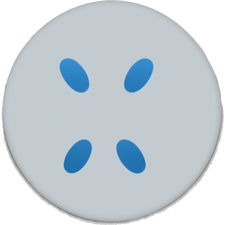 Blue circle with a small white tick emoji