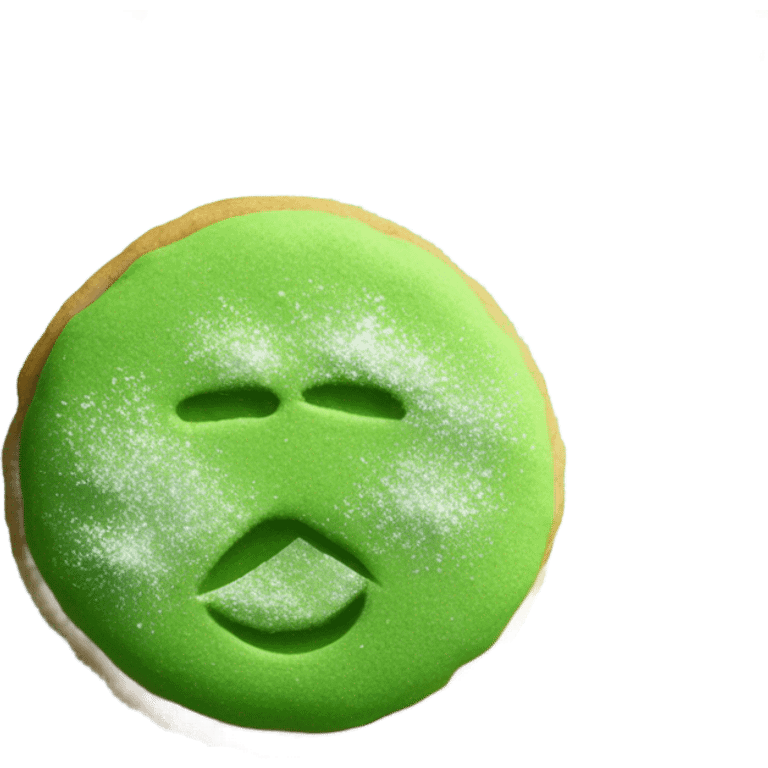 Matcha cookie emoji