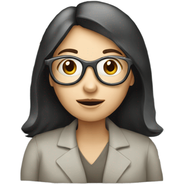 Women who analyse with microscopy emoji