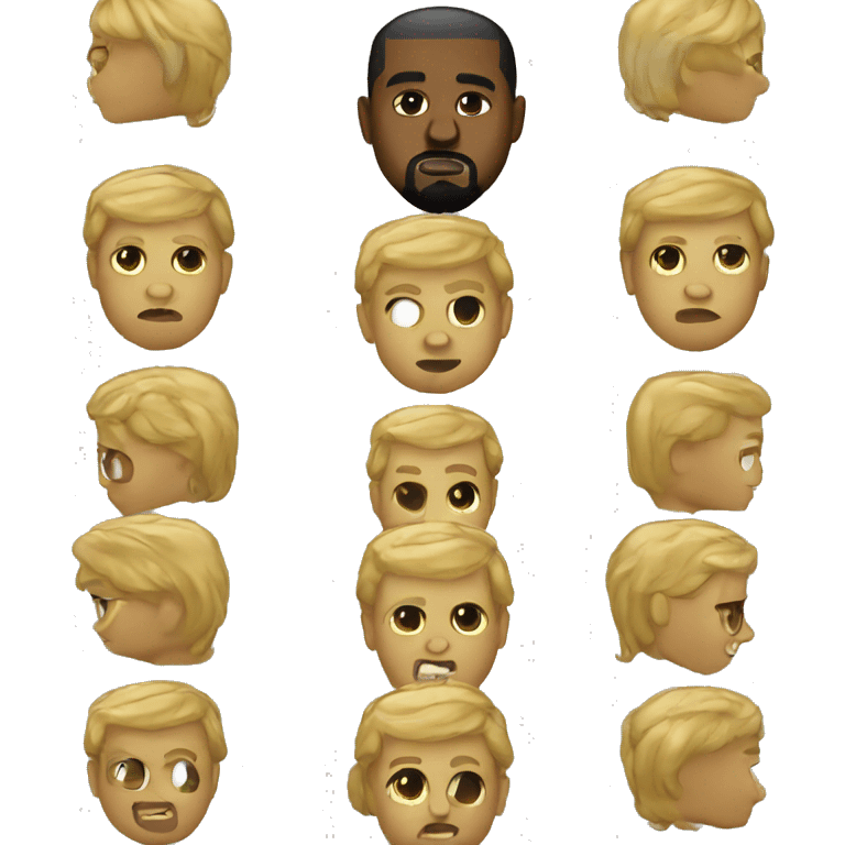 golden kanye west emoji