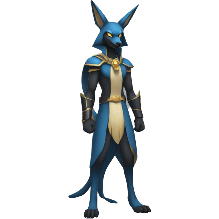 Lucario-Anubis full body emoji