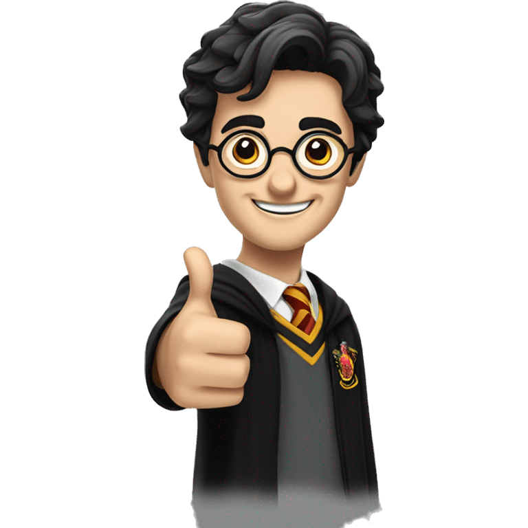 Harry Potter with thumbs up emoji