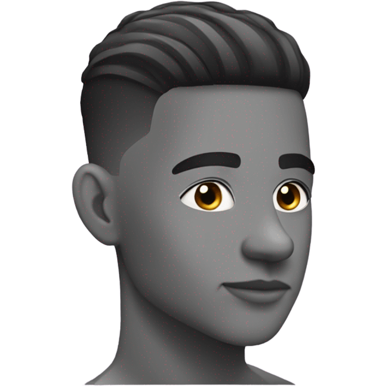 A low taper fade haircut emoji