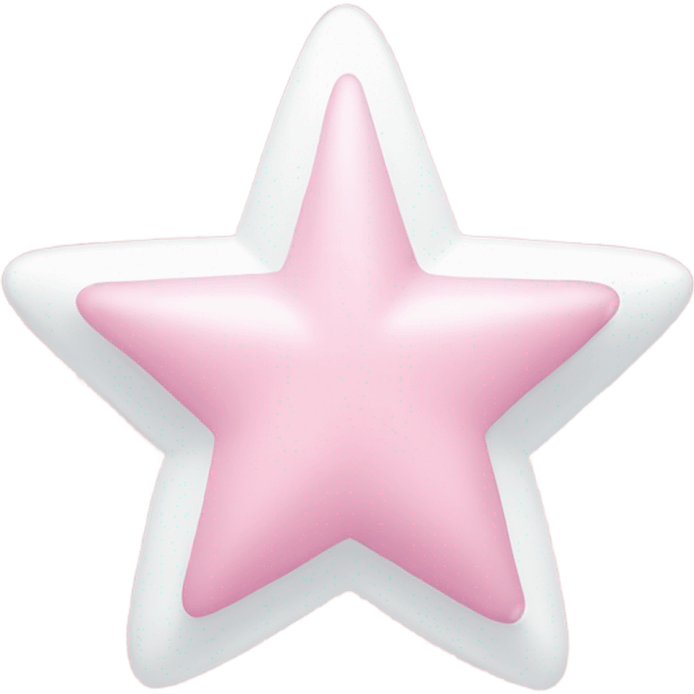 light pink star with a white ribbon around it emoji