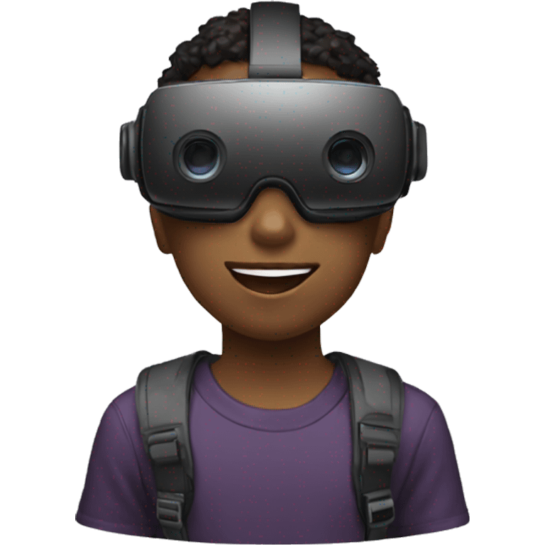 Boy with VR headset  emoji