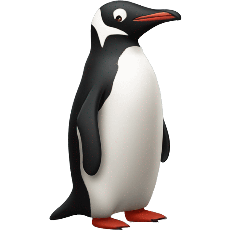 red upright standing pinguin emoji