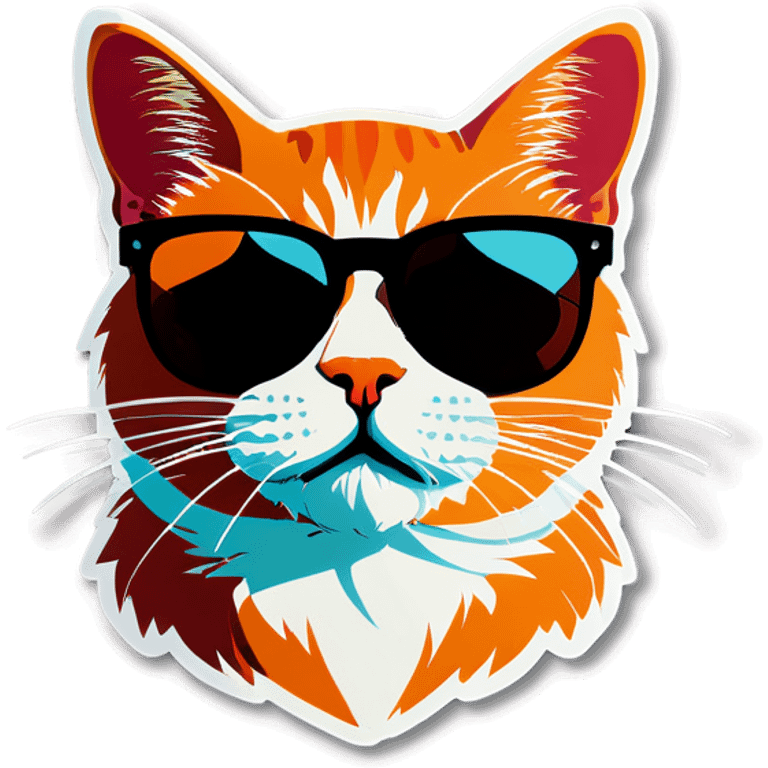 Cat with sunglasses emoji