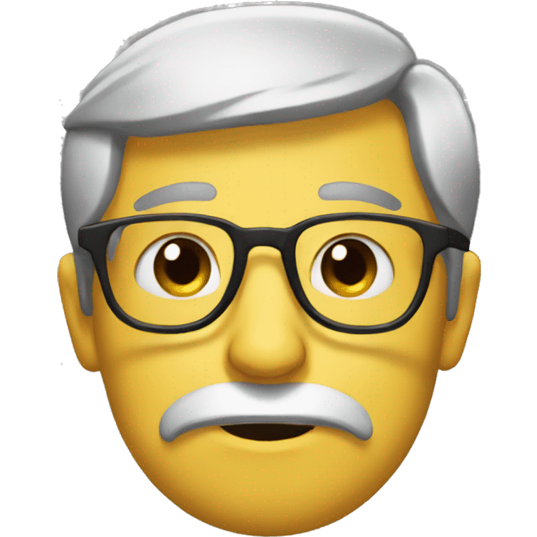 sad but nerdy emoji