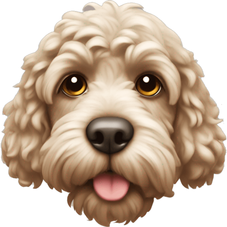 Sleepy cockapoo emoji