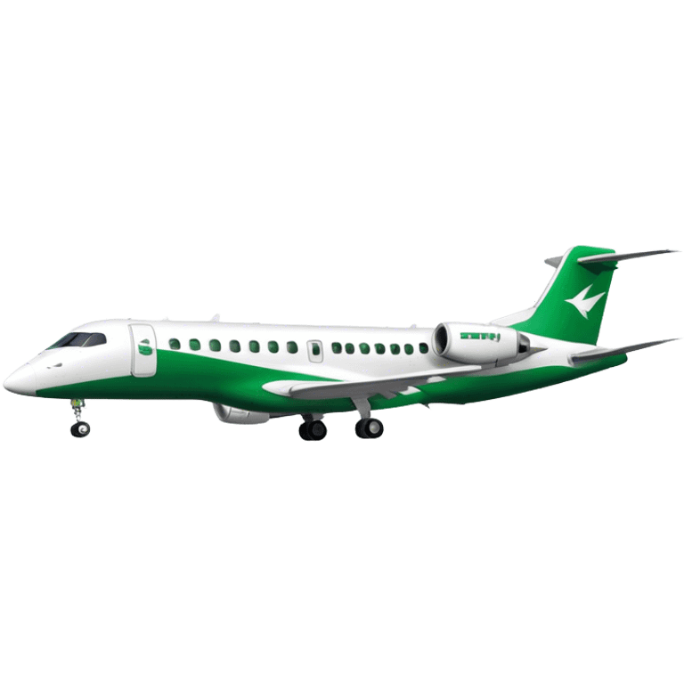 Embraer E-Jet - Embraer (Model Year: 2021) (Iconic colour: Green with white) emoji