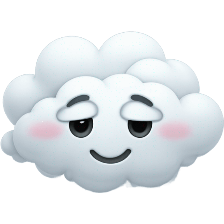 cloud winking emoji