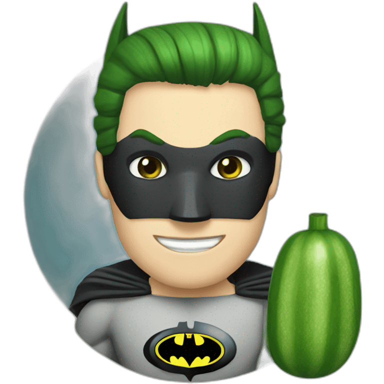 batman with cucumber emoji