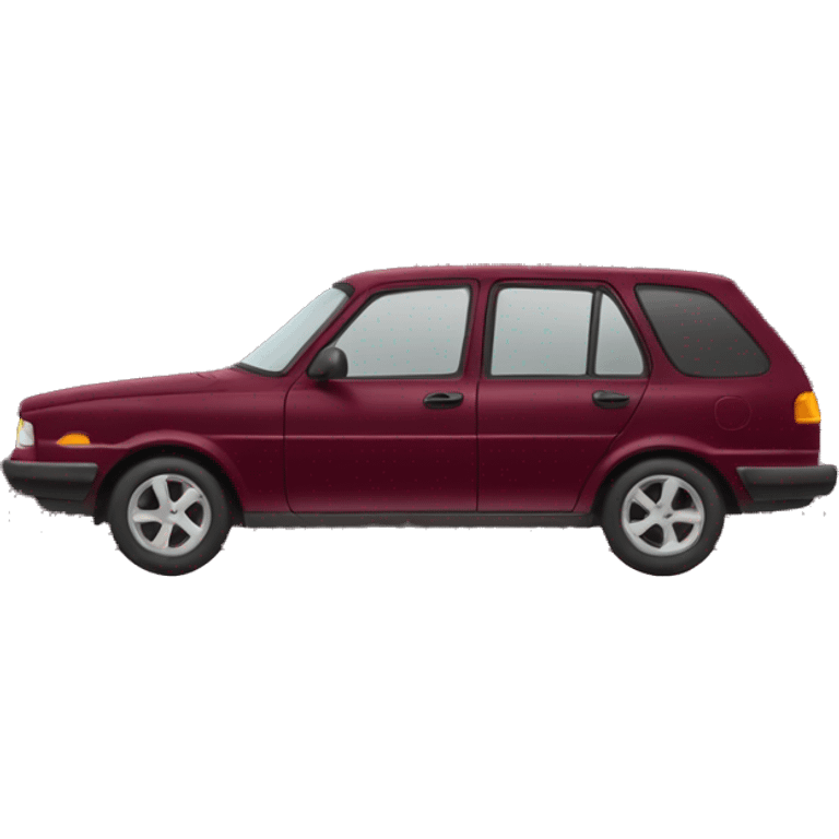 Burgundy car emoji