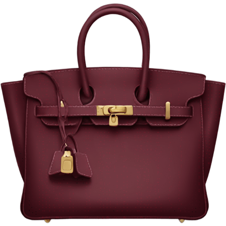 Birkin bag burgundy  emoji