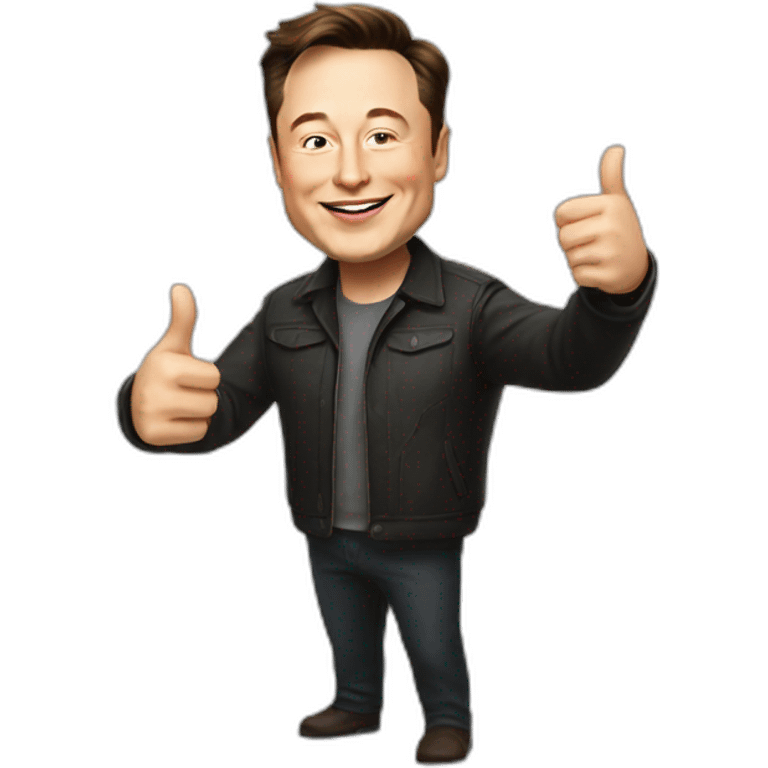 Elon musk thumb up emoji