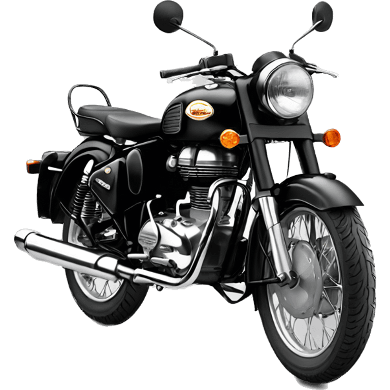 royal enfield classic 350 black  emoji