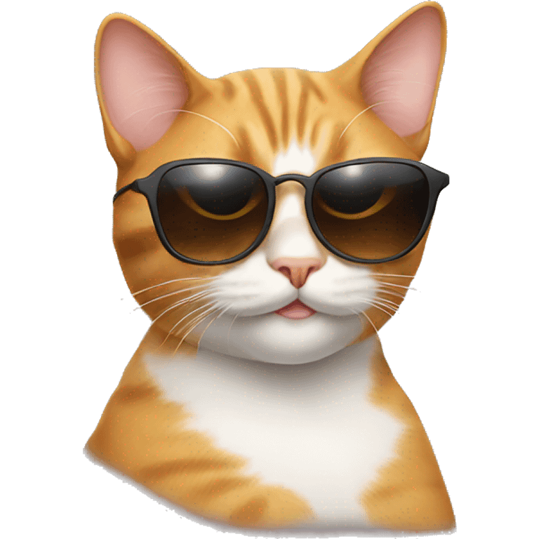 Cat with sunglasses emoji