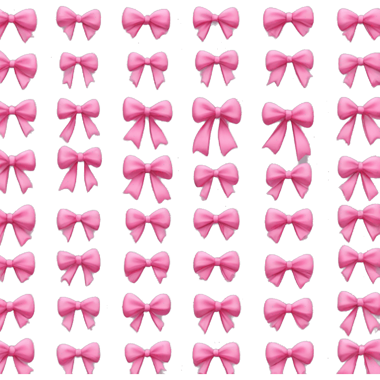 Pink bows emoji